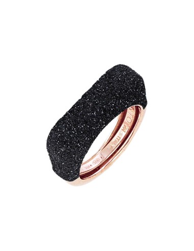 ANILLO PLATA POLVERE DI SOGNI ROSA NEGRO