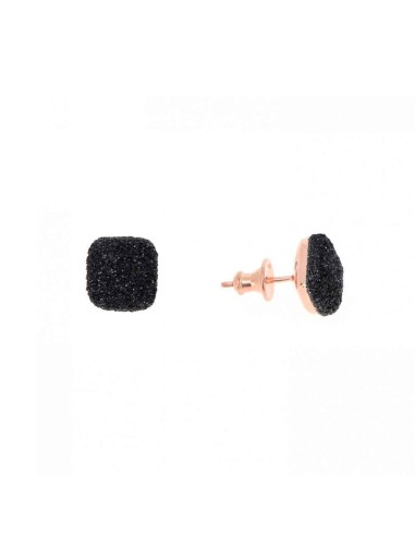 SILVER PESAVENTO POLVERE DI SOGNI BLACK EARRINGS