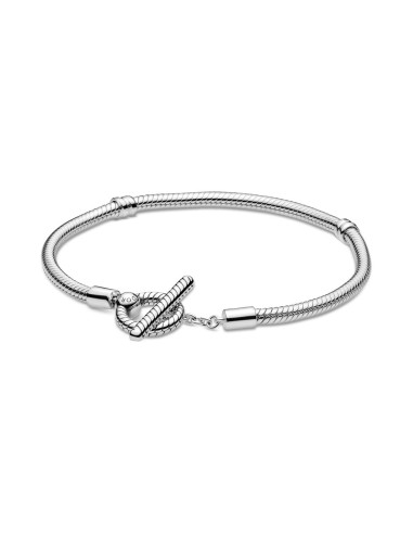 PULSERA PANDORA PLATA TBAR CADENA SERPIENTE