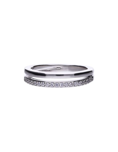 ANILLO PLATA CIRCONITAS AROS DIAMONFIRE