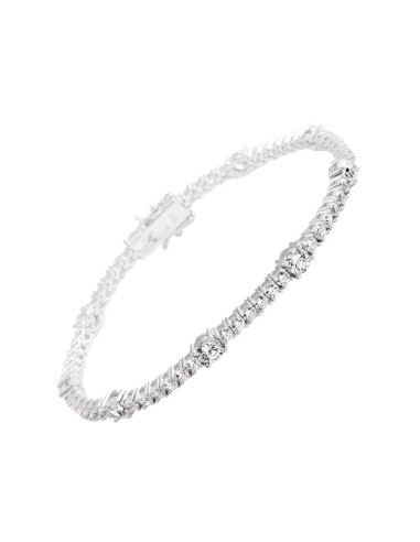 PULSERA PLATA DIAMONFIRE CIRCONITAS RIVIERE