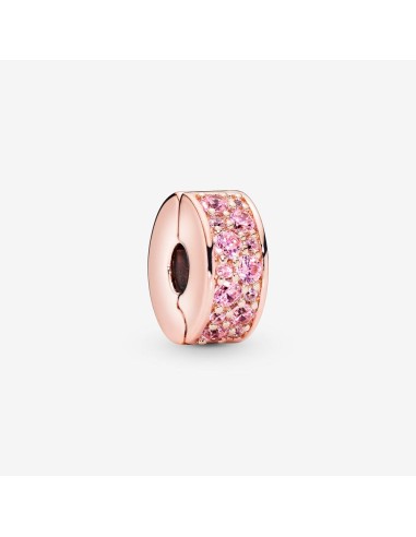 CLIP PAVE ROSA PANDORA ROSE