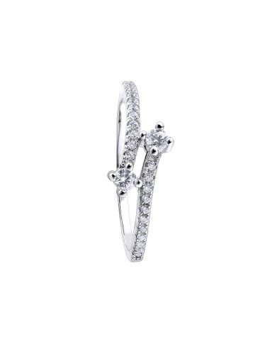 ANILLO PLATA PRETTY JEWELS CRUCE SENCILLO CIRCONI