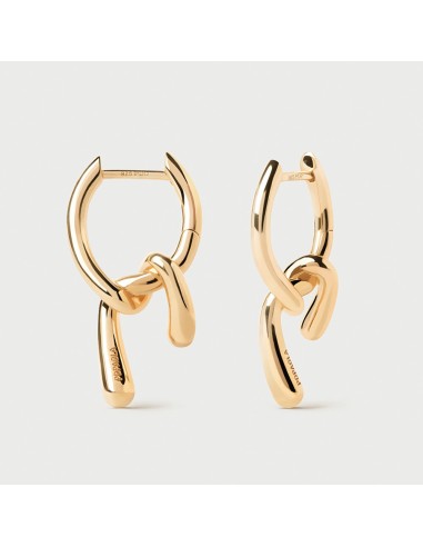 PDPAOLA MINI TWIST SILVER EARRINGS