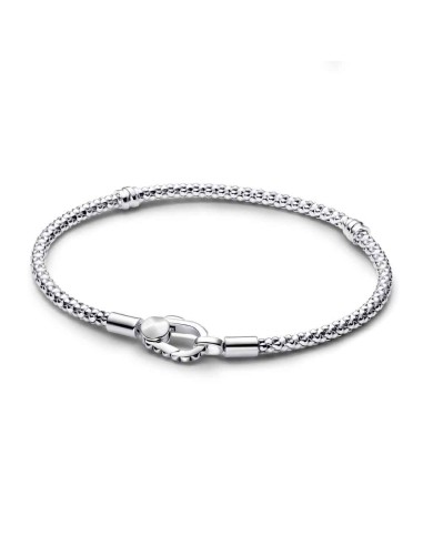 Bracelet PANDORA MOMENTS IN PLATE DE LEY CADENA C