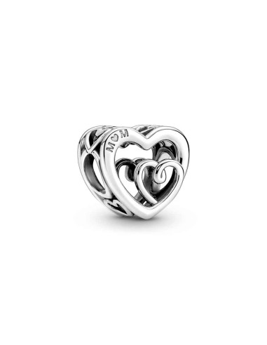 SILVER CHARM WITH INFINITE HEARTS