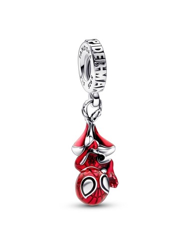 SPIDERMAN HANGING STERLING SILVER PENDANT CHARM