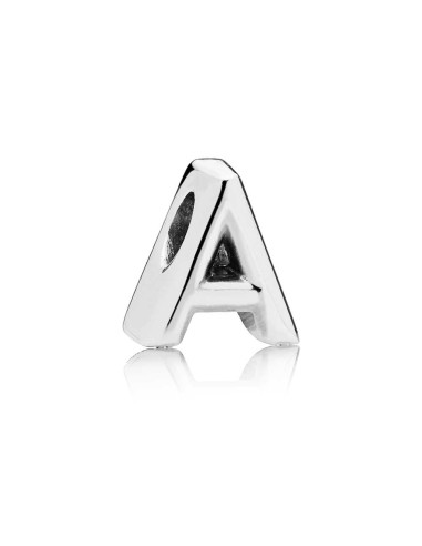 SILVER BEAD LETTER A