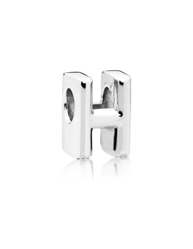 SILVER BEAD LETTER H