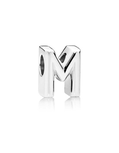 SILVER BEAD LETTER M