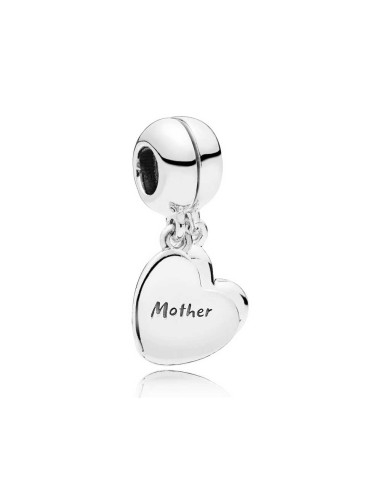 SILVER BEAD PENDANT LOVE OF MOTHER AND SON