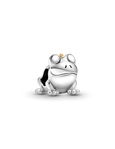 TWO TONE FROG PRINCE SILVER BEAD