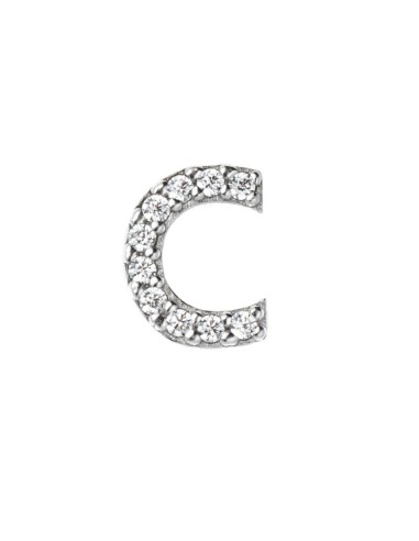 CUSTOMIZABLE SILVER LETTER C BY MARCELLO PANE