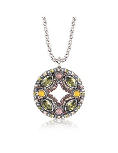 PLATE LINZA CITRINE NECKLACE