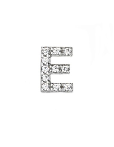 CUSTOMIZABLE SILVER LETTER E BY MARCELLO PANE