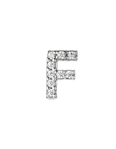 CUSTOMIZABLE SILVER LETTER F BY MARCELLO PANE