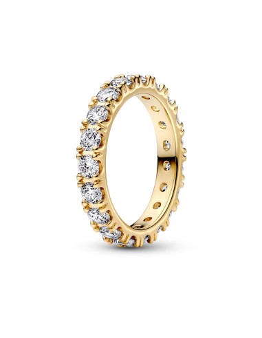 RING WITH A GOLD PLATED 14K ETERNITY