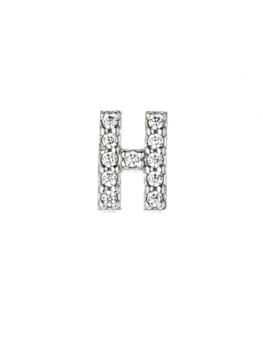 CUSTOMIZABLE SILVER LETTER H BY MARCELLO PANE