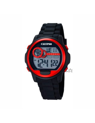 Watch CALYPSO KDT DIGITAL BLACK AND RED