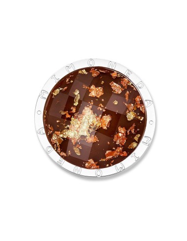 LUNA BROWN COIN WITH GOLDEN FLAKES AND ROS