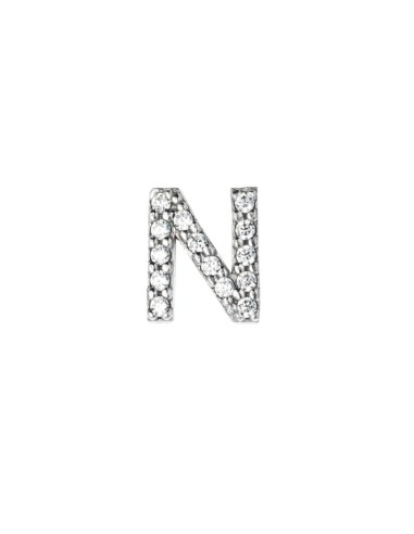 CUSTOMIZABLE SILVER LETTER N BY MARCELLO PAN