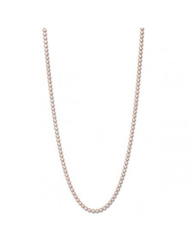 PINK PLATED SILVER CHAIN 80CM