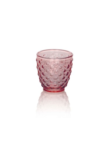 SET OF 6 PINK WATER GLASSES