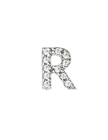 CUSTOMIZABLE SILVER LETTER R BY MARCELLO PANE
