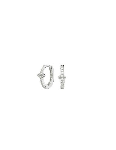 SILVER MARQUISE EARRINGS