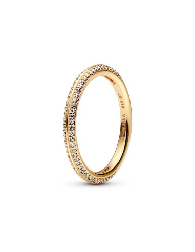 RING WITH A 14K GOLD COATING IN PAV