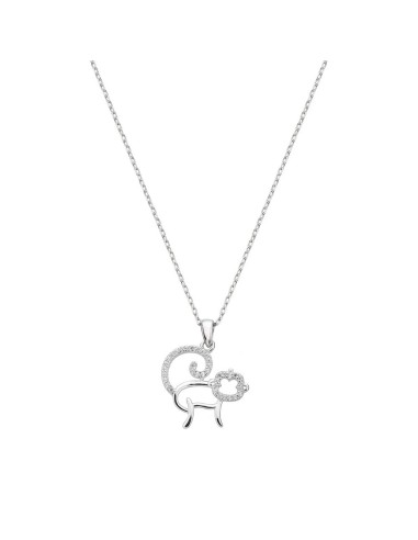 SILVER NECKLACE WITH MACACO MOTIF