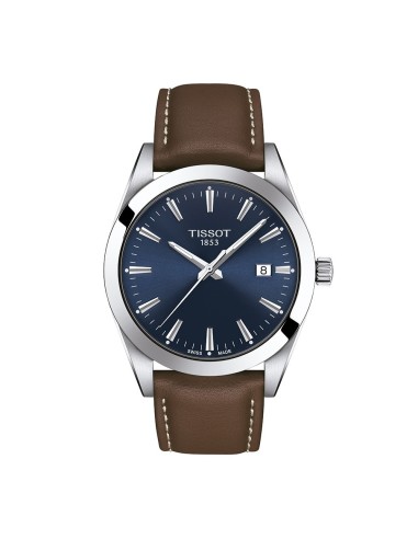 RELOJ TISSOT GENTLEMAN ACERO CORREA PIEL MARRON