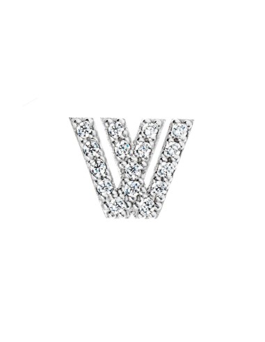 CUSTOMIZABLE SILVER LETTER W BY MARCELLO PANE