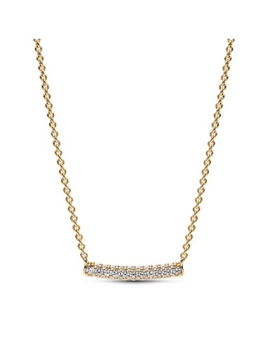 NECKLACE WITH A 14K GOLD COATING ROW IN