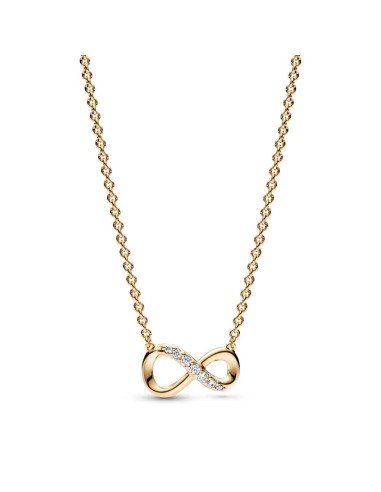 NECKLACE WITH AN INFINITE 14K GOLD COATING