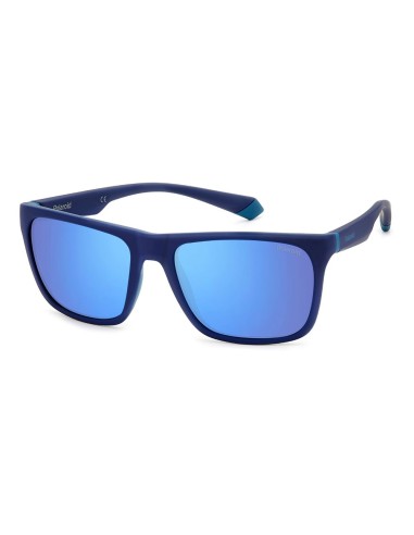 Polaroid Sunglasses 8009/N Blue Transparent (UJO) | The Little Green Bag