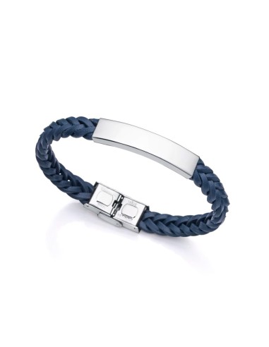 Bracelet VICEROY AIR OF Steel CLEAN AND BLUE LEATHER