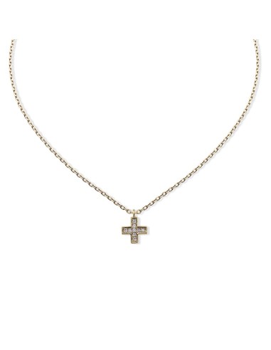 GOLD AND DIAMONDS CROSS PENDANT FROM DURAN EXQUSE