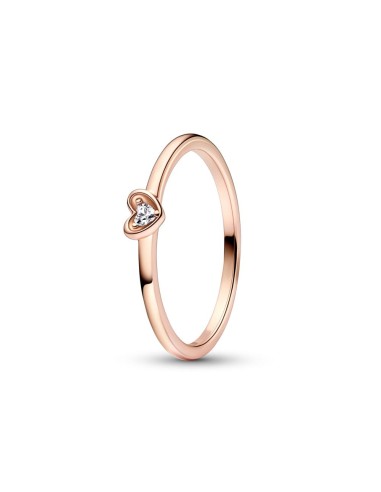 RING WITH A COATING IN 14K ROSE GOLD COR