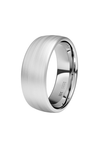 SILVER WEDDING RING 7 MM MATTE SILK