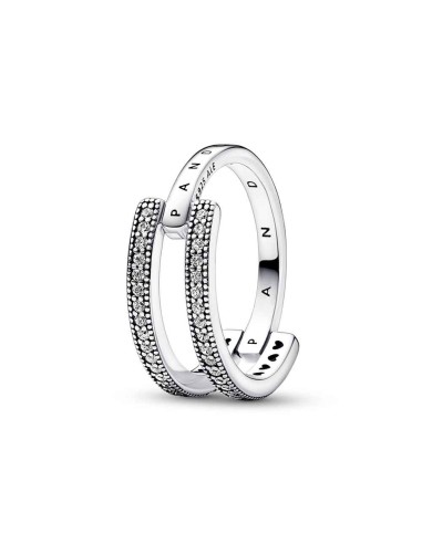 Pandora Signature Ring in Sterling Silver Double Ban