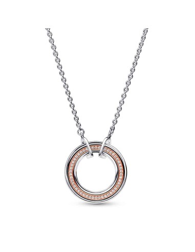 Pandora Signature necklace in sterling silver and with a