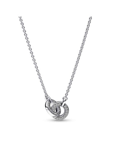 Pandora Signature necklace in sterling silver Pav Entr