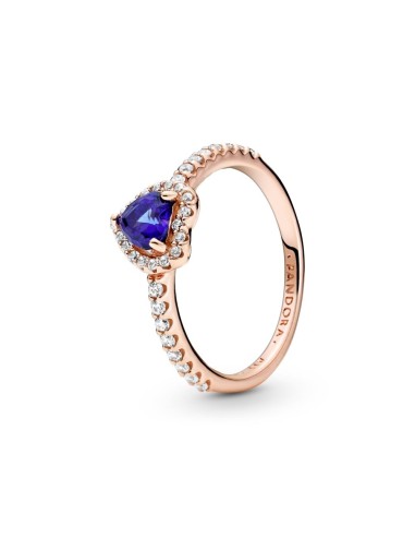 THE RING PANDORA PINK HEART IN BLUE BRILL