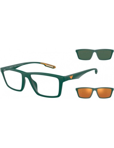 E ARMANI MATTE GREEN FRAME WITH SUN SUPPLEMENTS