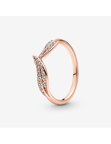 ANILLO PANDORA HOJAS BRILLANTES ROSE